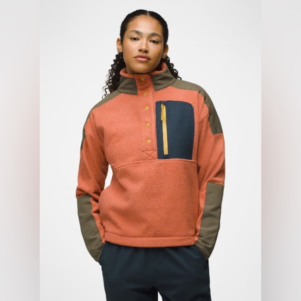 NWT Prana Peak Snap Up Fleece